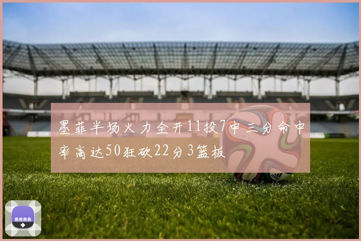 墨菲半场火力全开11投7中三分命中率高达50狂砍22分3篮板